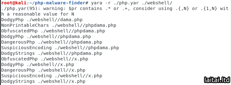 PHP Malware Finder